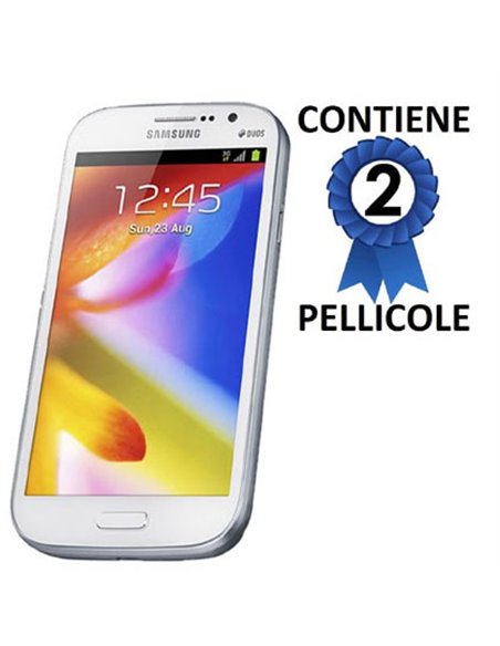 PELLICOLA PROTEGGI DISPLAY SAMSUNG I9080 GALAXY GRAND, I9060 GALAXY GRAND NEO CONFEZIONE 2 PEZZI