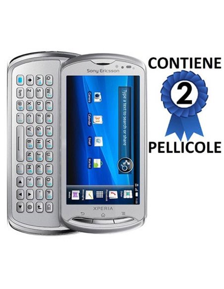 PELLICOLA PROTEGGI DISPLAY SONY-ERICSSON XPERIA PRO MK16i CONFEZIONE 2 PEZZI