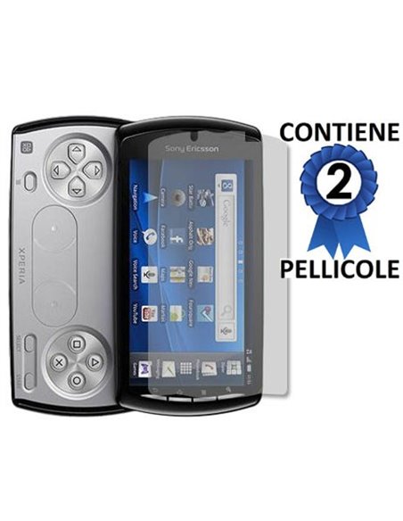 PELLICOLA PROTEGGI DISPLAY SONY-ERICSSON EXPERIA R800 XPERIA PLAY Z1i CONFEZIONE 2 PELLICOLE