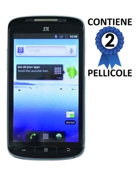 PELLICOLA PROTEGGI DISPLAY ZTE V960 CONFEZIONE 2 PEZZI