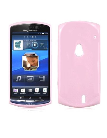 CUSTODIA GEL TPU SILICONE LUCIDA per SONY MT11i XPERIA NEO V, MT15i XPERIA NEO COLORE ROSA