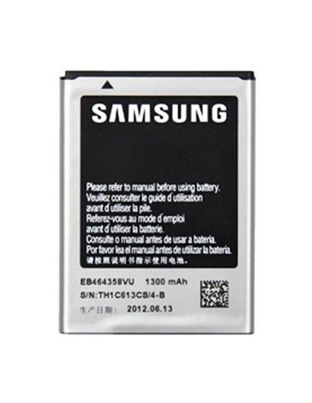 BATTERIA ORIGINALE SAMSUNG EB464358VU per S7500 GALAXY ACE PLUS, S6500 GALAXY MINI 2 1300 mAh BULK SEGUE COMPATIBILITA'..