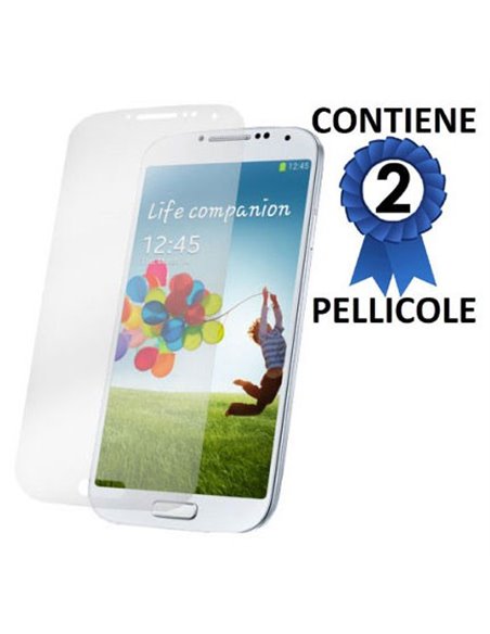 PELLICOLA PROTEGGI DISPLAY SAMSUNG I9500 GALAXY S4, I9505, I9502 CONFEZIONE 2 PEZZI