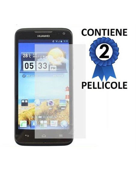 PELLICOLA PROTEGGI DISPLAY HUAWEI U9500 ASCEND D1 CONFEZIONE 2 PEZZI