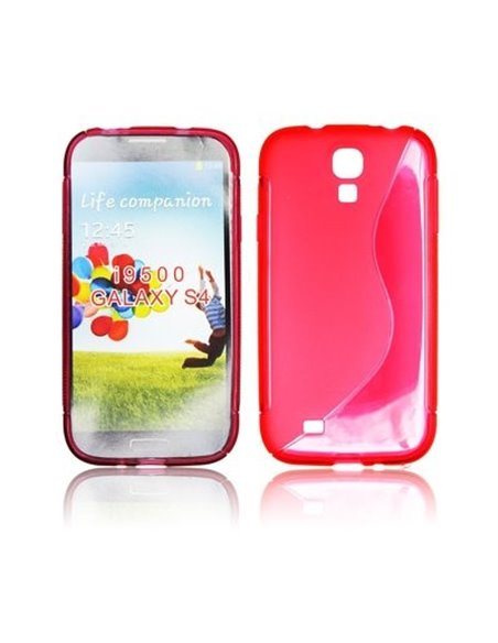 CUSTODIA GEL TPU SILICONE DOUBLE per SAMSUNG I9500 GALAXY S4, I9505, I9502 COLORE ROSSO