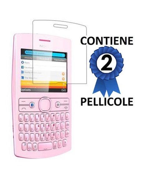 PELLICOLA PROTEGGI DISPLAY NOKIA ASHA 205 CONFEZIONE 2 PEZZI