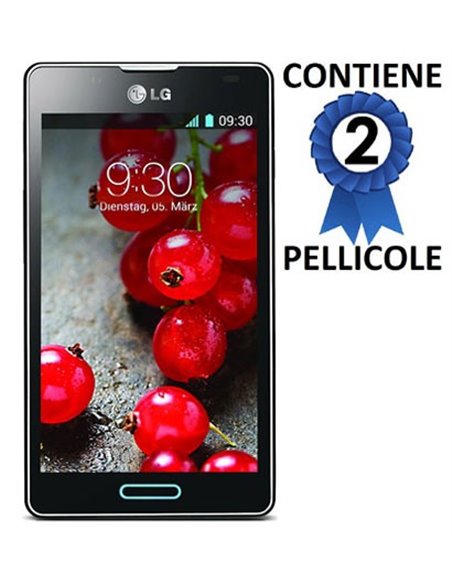 PELLICOLA PROTEGGI DISPLAY per LG OPTIMUS L7 II P710 CONFEZIONE 2 PEZZI