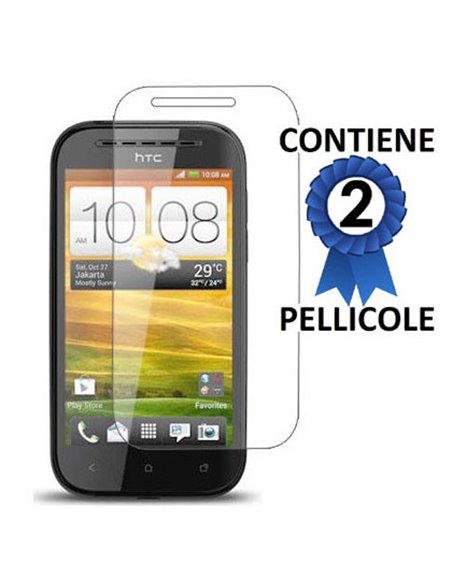 PELLICOLA PROTEGGI DISPLAY HTC DESIRE SV CONFEZIONE 2 PEZZI