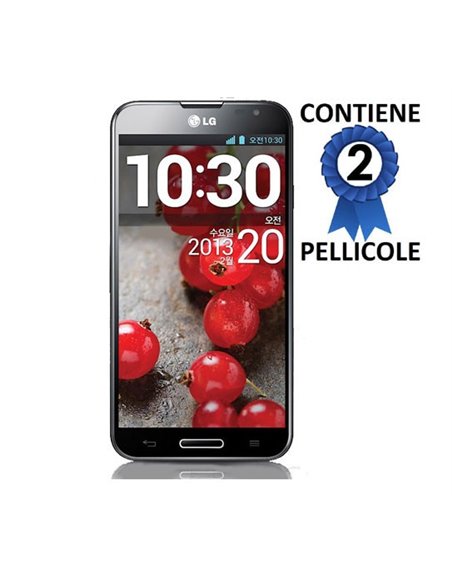 PELLICOLA PROTEGGI DISPLAY LG OPTIMUS G PRO E985, E980, E986, F240, L-04E CONFEZIONE 2 PEZZI