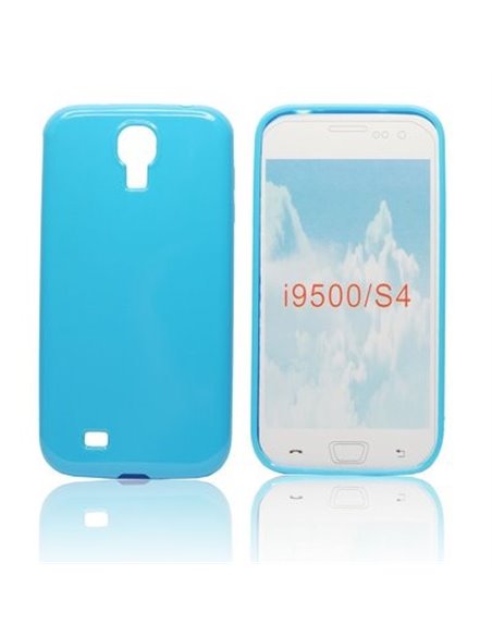 CUSTODIA GEL TPU SILICONE LUCIDA per SAMSUNG I9500 GALAXY S4, I9505, I9502 COLORE BLU