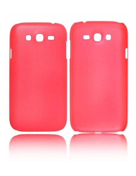 CUSTODIA BACK RIGIDA per SAMSUNG I9300 GALAXY S3, I9300i GALAXY S3 NEO COLORE ROSA PLASTIFICATO EFFETTO PELLE