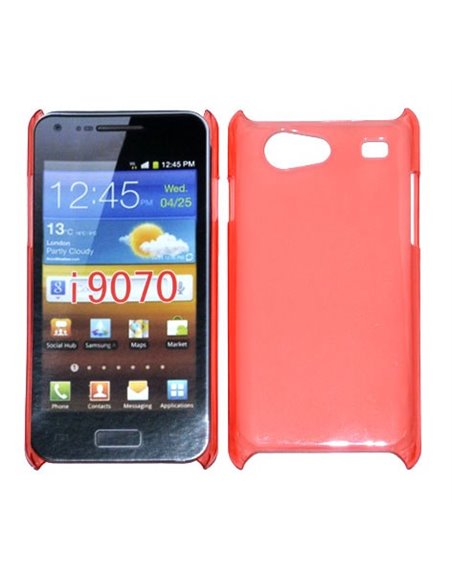 CUSTODIA BACK RIGIDA SLIM DA 0,35mm per SAMSUNG I9070 GALAXY ADVANCE S COLORE ROSSO