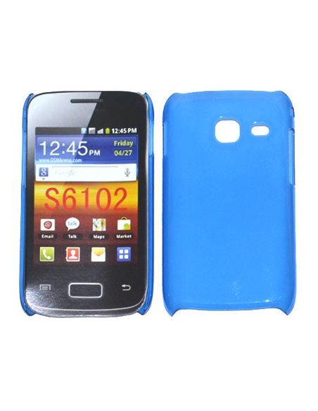 CUSTODIA BACK RIGIDA SLIM DA 0,35mm per SAMSUNG S6102 GALAXY Y DUOS COLORE BLU