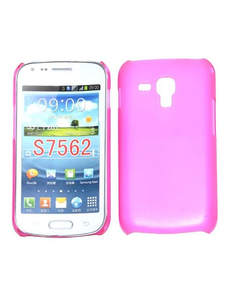 CUSTODIA BACK RIGIDA SLIM DA 0,35mm per SAMSUNG S7562 GALAXY S DUOS, S7560 GALAXY TREND, S7580 COLORE ROSA