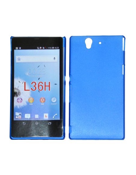 CUSTODIA BACK RIGIDA SLIM DA 0,35mm per SONY XPERIA Z, LT36I, L36H, C6603 COLORE BLU