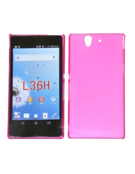 CUSTODIA BACK RIGIDA SLIM DA 0,35mm per SONY XPERIA Z, LT36I, L36H, C6603 COLORE ROSA