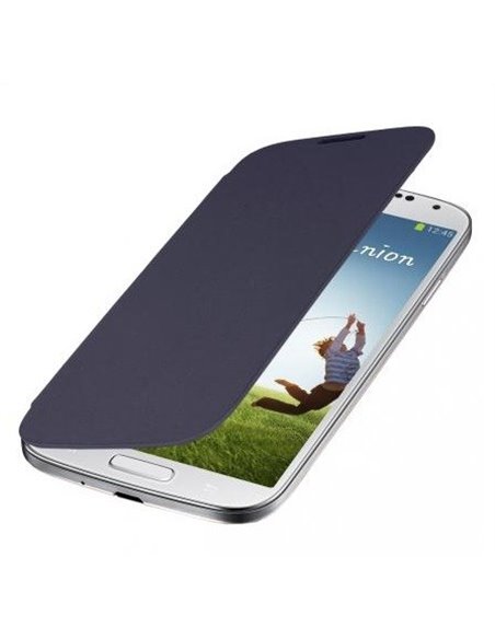 CUSTODIA ORIZZONTALE FLIP COVER per SAMSUNG I9500 GALAXY S4, I9505, I9502 COLORE BLU