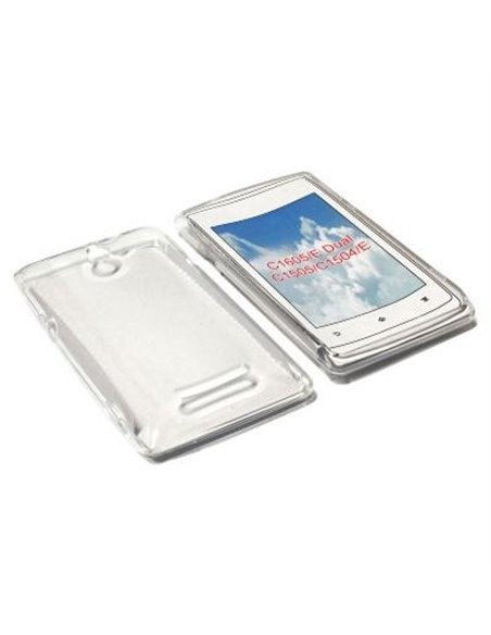 CUSTODIA GEL TPU SILICONE per SONY XPERIA E, C1504, C1505 COLORE BIANCO