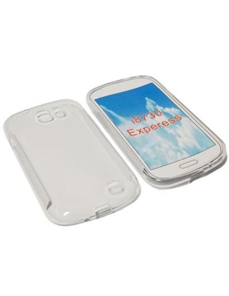 CUSTODIA GEL TPU SILICONE per SAMSUNG I8730 GALAXY EXPRESS COLORE BIANCO