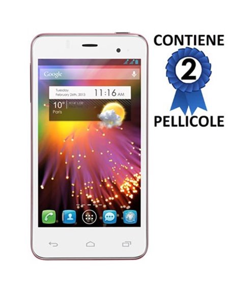 PELLICOLA PROTEGGI DISPLAY per ALCATEL ONE TOUCH STAR 6010 CONFEZIONE 2 PEZZI