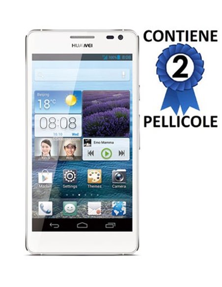 PELLICOLA PROTEGGI DISPLAY HUAWEI ASCEND D2 CONFEZIONE 2 PEZZI