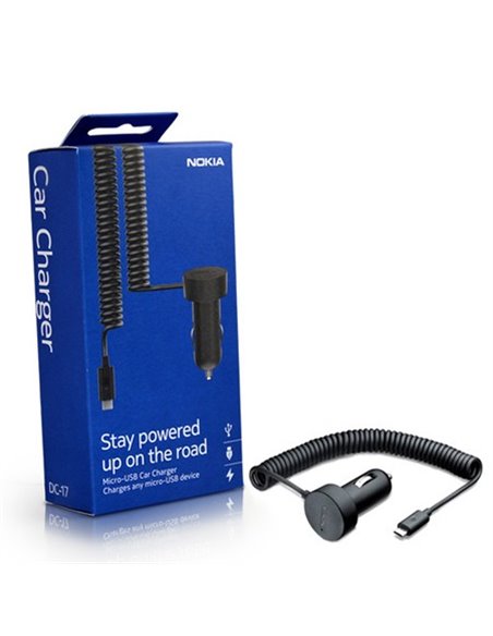 CAVO AUTO ORIGINALE NOKIA DC-17 ATTACCO MICRO USB per LUMIA 920 BLISTER SEGUE COMPATIBILITA'..