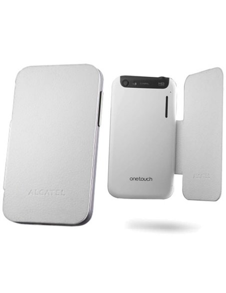 CUSTODIA ORIGINALE FLIP COVER ALCATEL F-GCGC31Y0B11C3-A1 per ONE TOUCH 995 COLORE BIANCO BLISTER