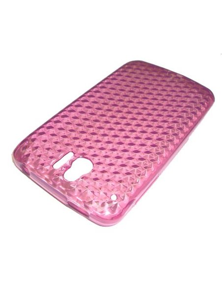 CUSTODIA GEL TPU SILICONE per ALCATEL ONE TOUCH 991, OT-991 COLORE ROSA