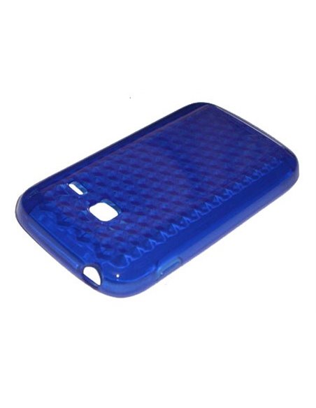 CUSTODIA GEL TPU SILICONE per SAMSUNG S6102 GALAXY Y DUOS COLORE BLU