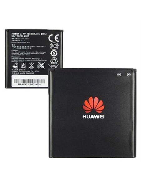 BATTERIA ORIGINALE HUAWEI HB5N1 per ASCEND G300, U8818 1350mAh LI-ION BULK