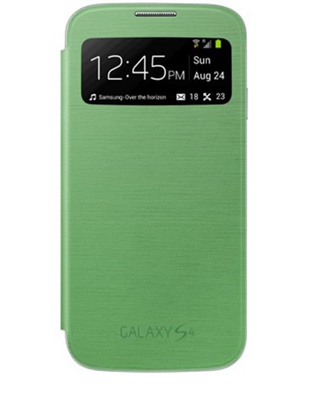 CUSTODIA ORIGINALE SAMSUNG EF-CI950BGEGWW - S VIEW COVER per I9500 GALAXY S4, I9505 COLORE VERDE BLISTER