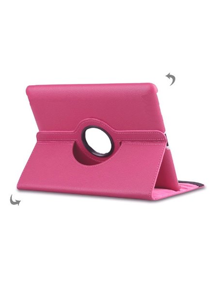 CUSTODIA BOOK PELLE GIREVOLE per SAMSUNG P8110 GOOGLE NEXUS 10 COLORE ROSA