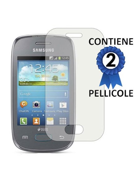 PELLICOLA PROTEGGI DISPLAY SAMSUNG S5310 GALAXY POCKET NEO, S5312 CONFEZIONE 2 PEZZI