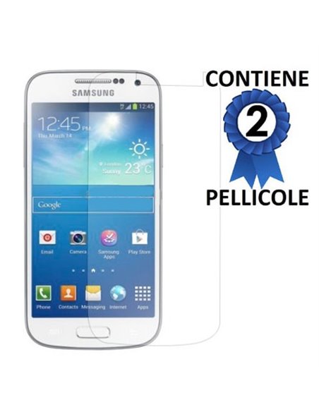 PELLICOLA PROTEGGI DISPLAY SAMSUNG I9190 GALAXY S4 MINI, I9192, I9195 CONFEZIONE 2 PEZZI