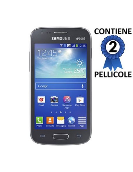 PELLICOLA PROTEGGI DISPLAY SAMSUNG S7270 GALAXY ACE 3, S7275, S7272 CONFEZIONE 2 PEZZI