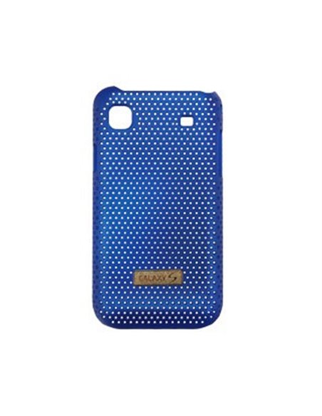 CUSTODIA CRISS CROSS RIGIDA per SAMSUNG I9000 GALAXY S, I9008, I9001 GALAXY S PLUS COLORE BLU