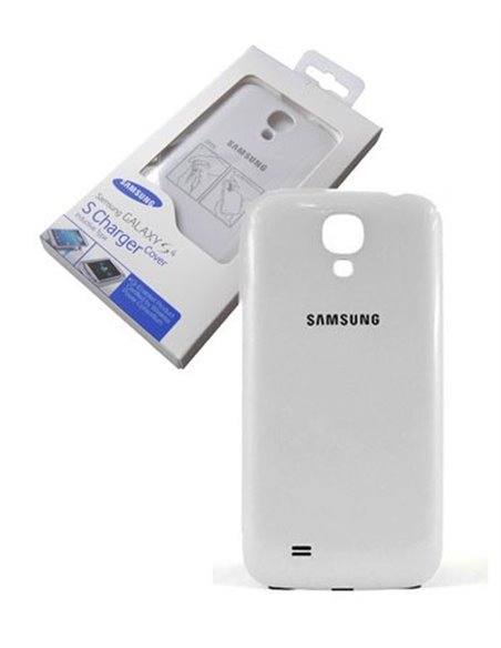 COVER CON TECNOLOGIA QI ORIGINALE SAMSUNG EP-CI950IWEGWW per I9500 GALAXY S4, I9505, I9502 COLORE BIANCO BLISTER