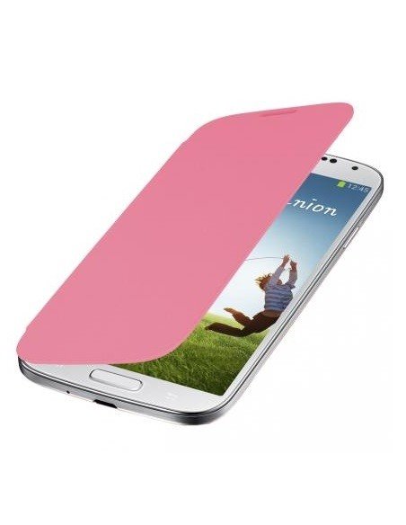 CUSTODIA ORIZZONTALE FLIP COVER per SAMSUNG I9500 GALAXY S4, I9505, I9502 COLORE ROSA
