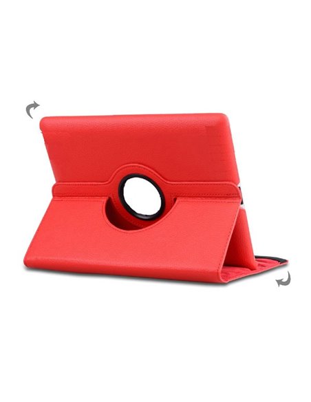 CUSTODIA BOOK PELLE GIREVOLE per ASUS GOOGLE NEXUS 7, POLLICI 7' COLORE ROSSO