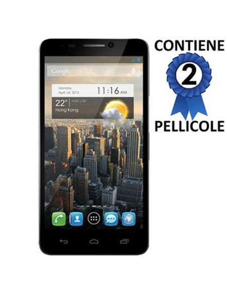 PELLICOLA PROTEGGI DISPLAY ALCATEL ONE TOUCH IDOL 6030 CONFEZIONE 2 PEZZI