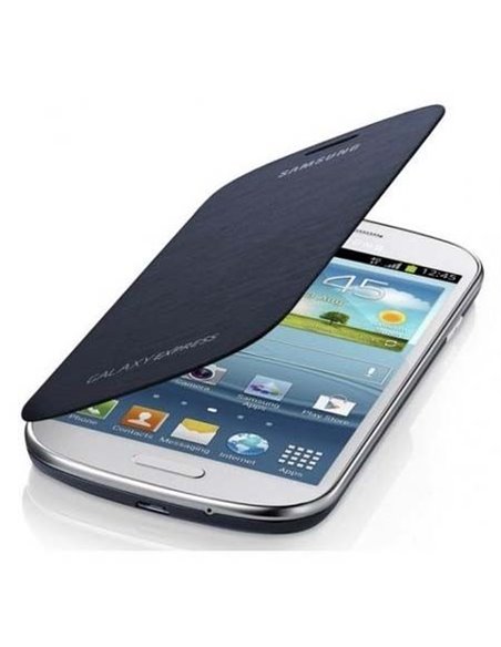 CUSTODIA FLIP COVER ORIGINALE SAMSUNG EF-FI873BSEGWW COLORE GRIGIO SCURO per I8730 GALAXY EXPRESS BLISTER