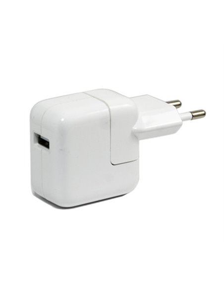 CARICATORE DA RETE 2100mAh ORIGINALE APPLE CON 1 PORTA USB COLORE BIANCO A1357 BULK