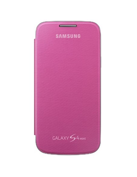 CUSTODIA FLIP COVER ORIGINALE SAMSUNG COLORE ROSA per I9190 GALAXY S4 MINI, I9192, I9195 EF-FI919BPEGWW BLISTER