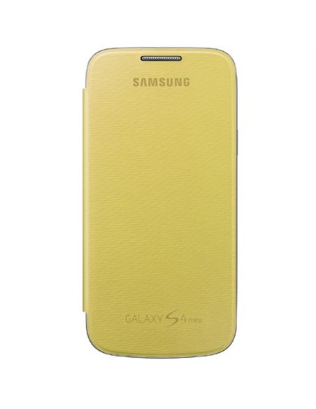 CUSTODIA FLIP COVER ORIGINALE SAMSUNG COLORE GIALLO per I9190 GALAXY S4 MINI, I9192, I9195 EF-FI919BYEGWW BLISTER