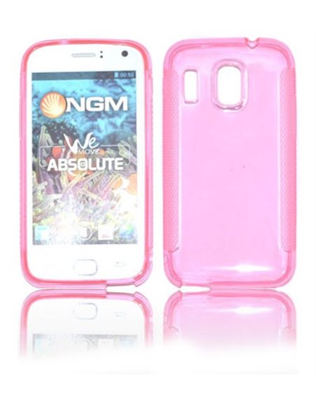 CUSTODIA GEL TPU SILICONE per NGM WEMOVE ABSOLUTE COLORE ROSA