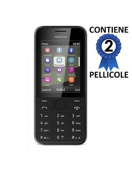 PELLICOLA PROTEGGI DISPLAY NOKIA 207 CONFEZIONE 2 PEZZI