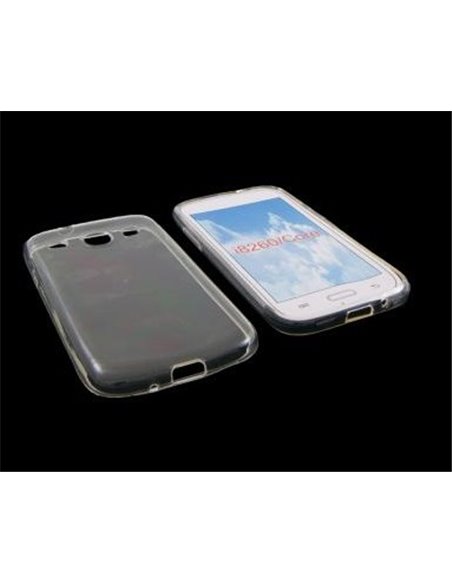 CUSTODIA GEL TPU SILICONE per SAMSUNG I8260 GALAXY CORE, I8262 COLORE BIANCO