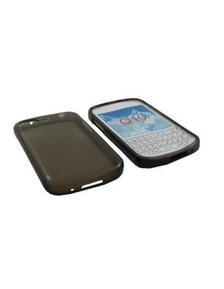 CUSTODIA GEL TPU SILICONE per BLACKBERRY Q10 COLORE NERO