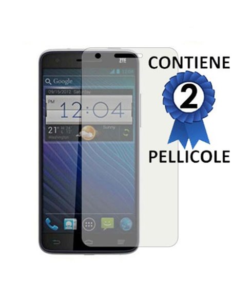 PELLICOLA PROTEGGI DISPLAY ZTE GRAND S CONFEZIONE 2 PEZZI