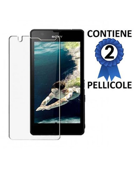 PELLICOLA PROTEGGI DISPLAY SONY XPERIA ZR, C5502, C5503, LTE, HSPA+ CONFEZIONE 2 PEZZI